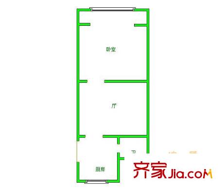 金菊小区 1室 户型图