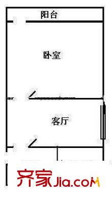 盛源花园户型图户型图 1室1厅1卫1厨