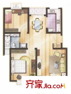 天臺星城戶型圖戶型圖 2室2廳1衛(wèi)