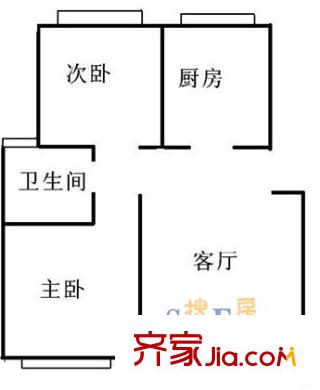 昱龍家園北區(qū)戶型圖上海 秀康新城 戶型圖 2室1廳1衛(wèi)1廚
