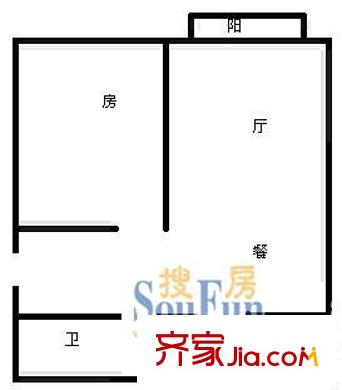 昱龍家園北區(qū)戶型圖上海 秀康新城 戶型圖 1室1廳1衛(wèi)1廚