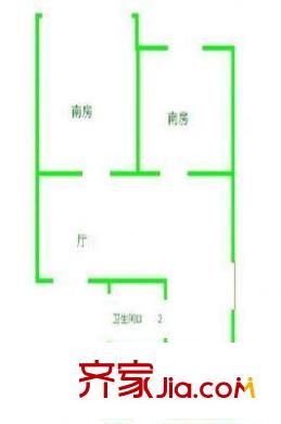莲浦府邸二期 2室 户型图