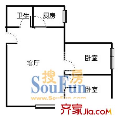 上海 徐虹公寓 户型图