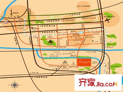 同潤藍美俊庭區(qū)位圖