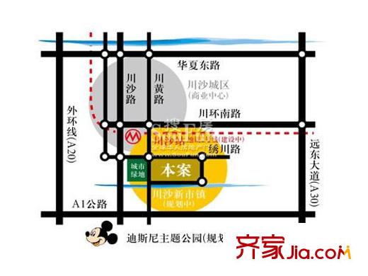 鼎鑫名流苑交通圖