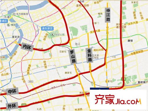 旭輝亞瑟郡交通圖