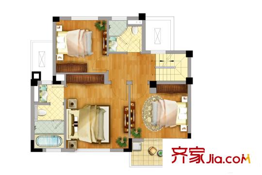 陽(yáng)光城麗景灣上疊二樓 3室2衛(wèi)