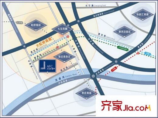 大虹桥国际交通图