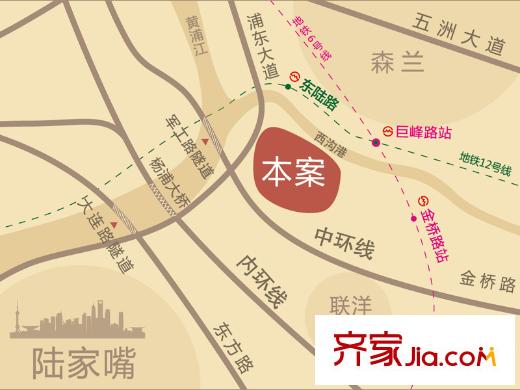 外外灘區(qū)位示意圖