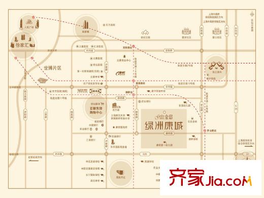 綠洲康城金邸區(qū)位圖