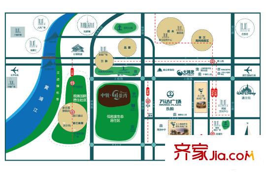 中駿柏景灣區(qū)位圖