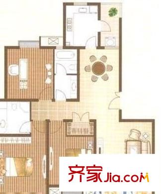 界龍花苑戶型圖戶型圖 4室2廳2衛(wèi)1廚