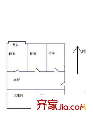 香楠小區(qū) 3室 戶型圖