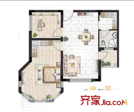 龍源星城 5室 戶型圖