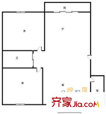 大華錦繡華城第1街區(qū)戶型圖上海 艾南花苑 戶型圖 2室2廳1衛(wèi)1廚