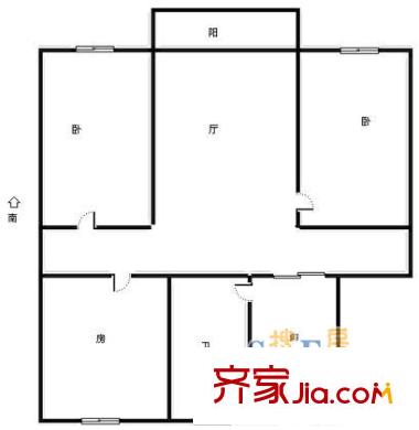 大華錦繡華城第1街區(qū)戶型圖上海 艾南花苑 戶型圖 3室1廳1衛(wèi)1廚
