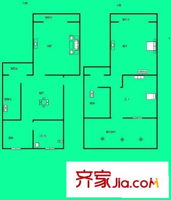 齊一小區(qū) 0室 戶型圖