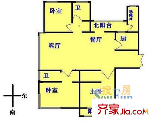上海 羅繡公寓 戶型圖