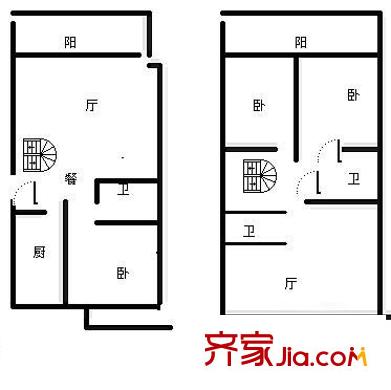 上海 虹康景博苑 户型图