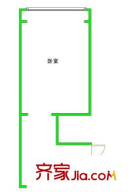 濰坊十村戶型圖戶型圖 1室1廳1衛(wèi)1廚
