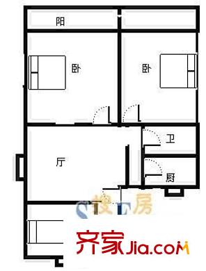程桥二村户型图户型图 3室1厅1卫1厨