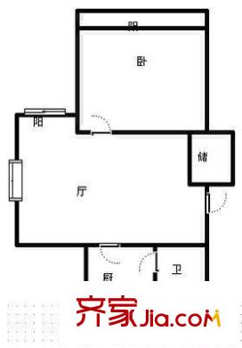 金橋新城二期金馨苑戶型圖上海 金橋新城二期金馨苑 戶型圖 1室2廳1衛(wèi)1廚