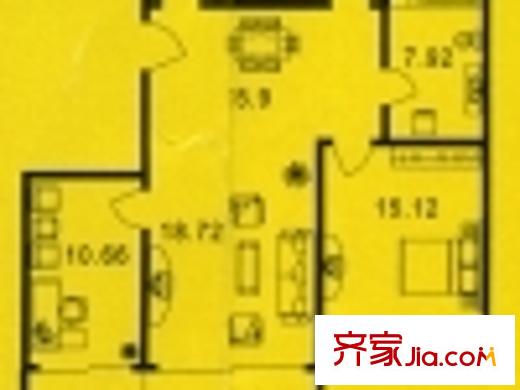 金橋新城二期金馨苑戶型圖上海 金橋新城二期金馨苑 戶型圖 2室2廳1衛(wèi)1廚