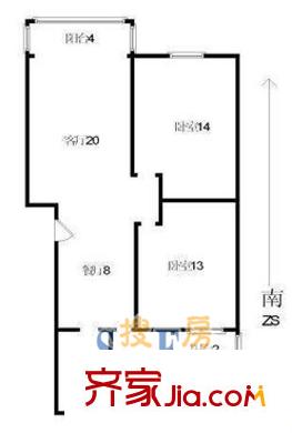 上海 北虹公寓 户型图