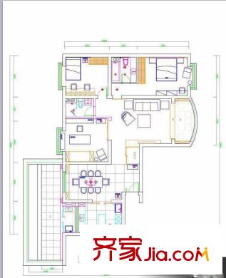 圣约翰名邸 3室 户型图