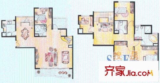 上海 圣约翰名邸4室 户型图