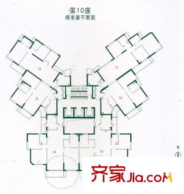 淮海花园 4室 户型图