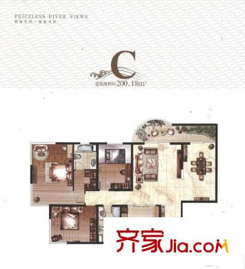 財(cái)富海景花園 0室 戶型圖