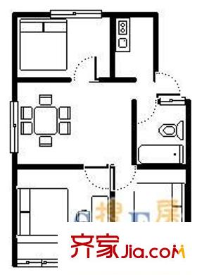 强生花苑 3室 户型图