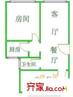 上海 海宏大廈2室 戶型圖