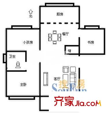 上海 上房金豐苑 戶型圖