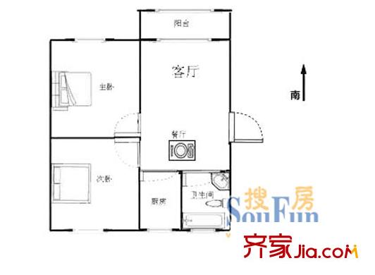 双城路2弄小区户型图上海 双城路2弄 户型图 2室2厅1卫1厨