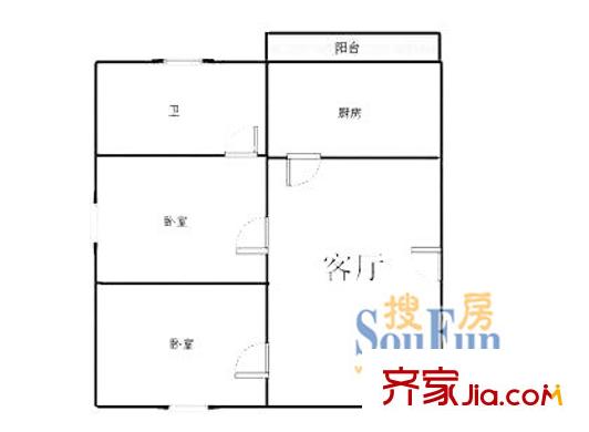 双城路2弄小区户型图上海 双城路2弄 户型图 2室1厅1卫1厨