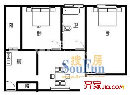 上海 上房金豐苑 戶型圖