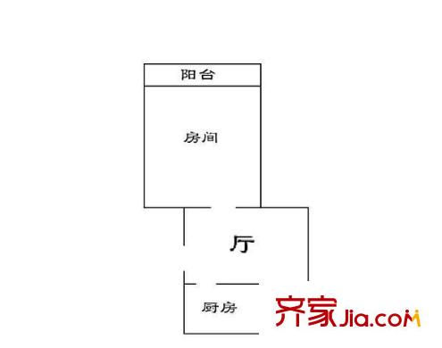 羅山怡景苑戶型圖戶型圖 1室1廳1衛(wèi)1廚