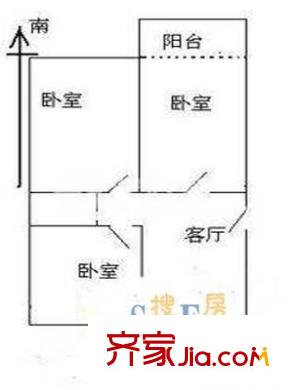 楊家鎮(zhèn)小區(qū) 3室 戶型圖