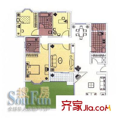 上海 綠茵苑 戶型圖