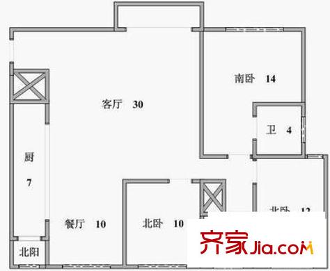 上海 綠茵苑 戶型圖