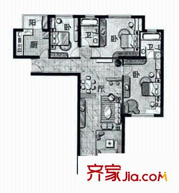上海 东方剑桥 户型图