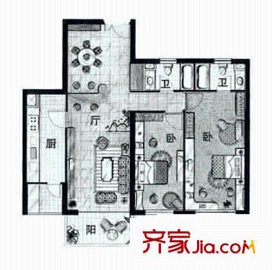上海 东方剑桥 户型图