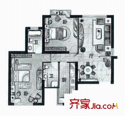 上海 东方剑桥 户型图