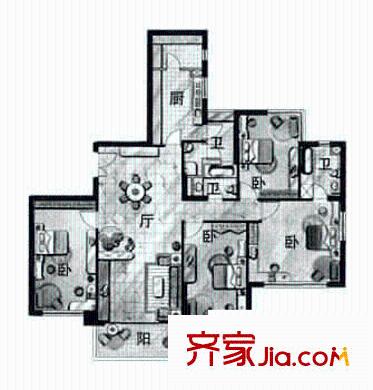 上海 东方剑桥 户型图