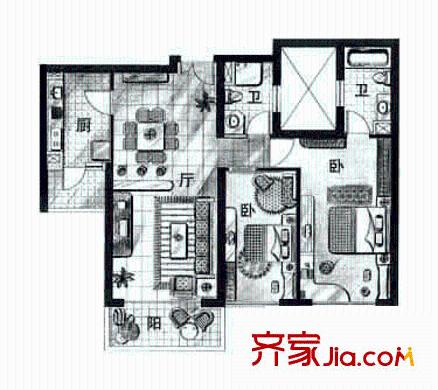 上海 东方剑桥 户型图