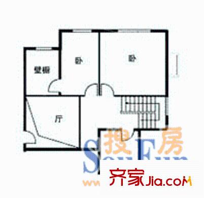 百富達(dá)公寓戶型圖3室2廳1衛(wèi)1廚