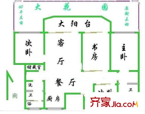 德樂(lè)苑 0室 戶型圖