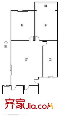 桃林一小區(qū) 3室 戶型圖